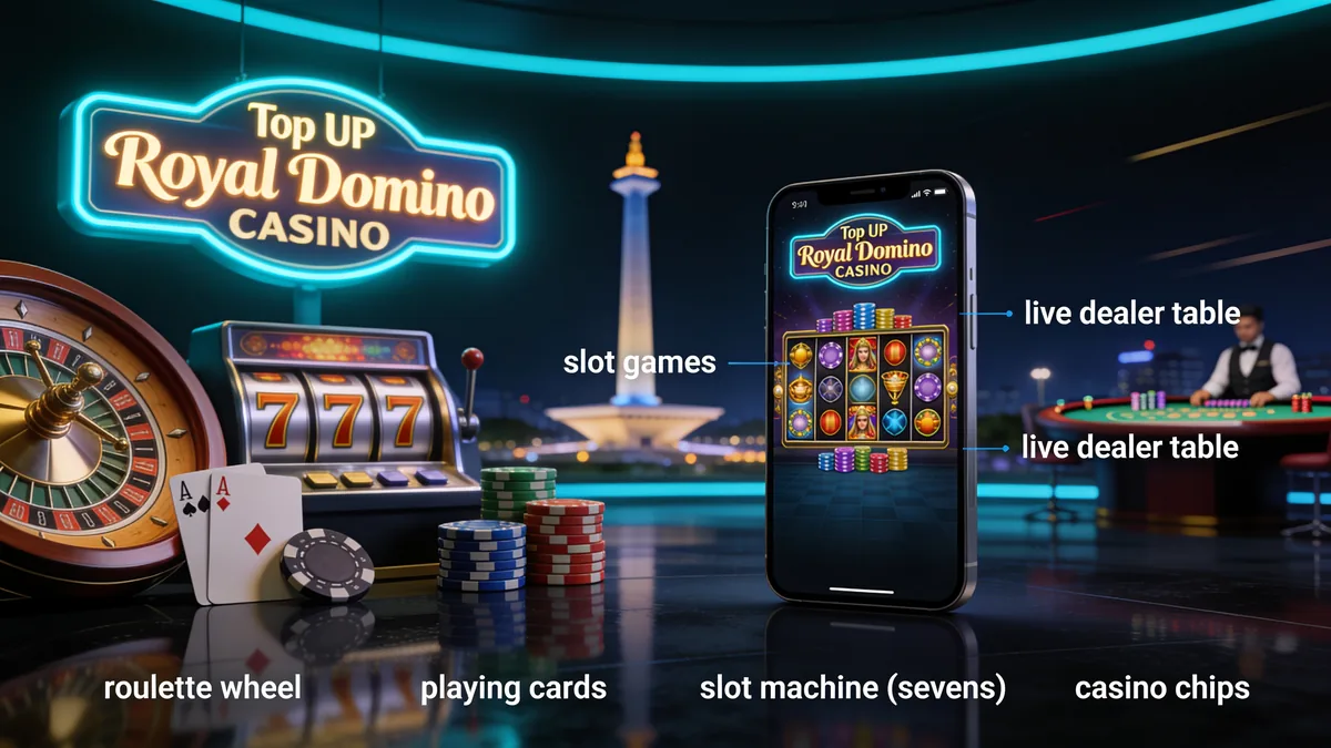 Promosi Kasino Top Up Royal Domino: panduan top up royal domino untuk pemain di Indonesia